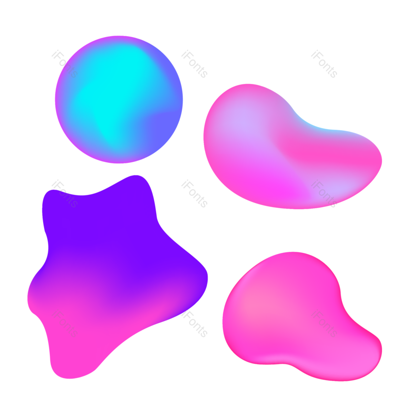 几何元素图片,几何元素,几何渐变PNG,免抠素材